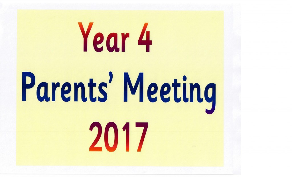 Year 4 Parents Meeting 20170001